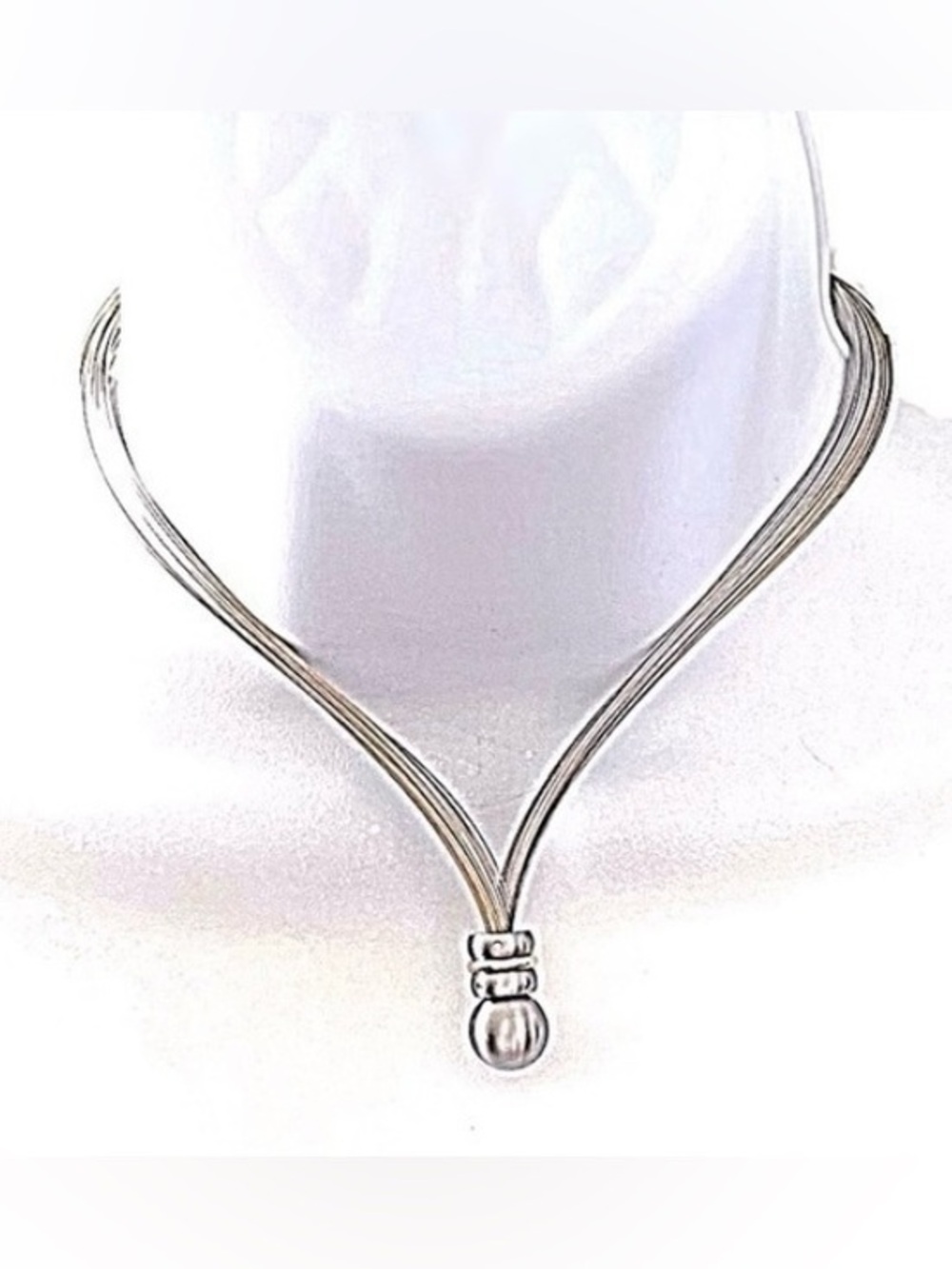 TeNo Genuine Diamond, Stainless Steel, & Gold Necklace!